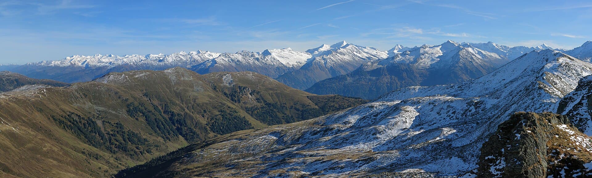 The Hohe Tauern range from the north-west