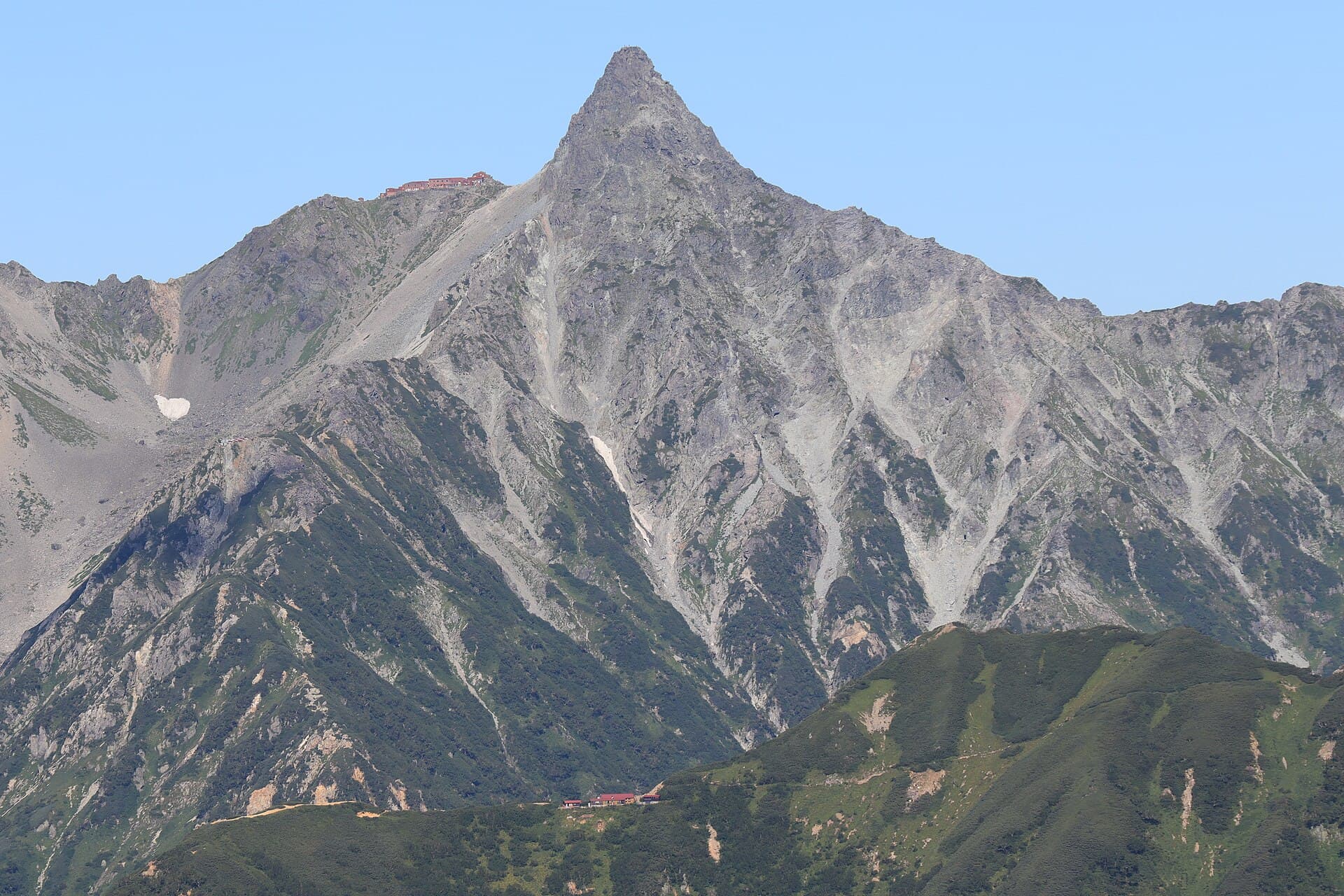 Yarigatake seen from Mount Jonen