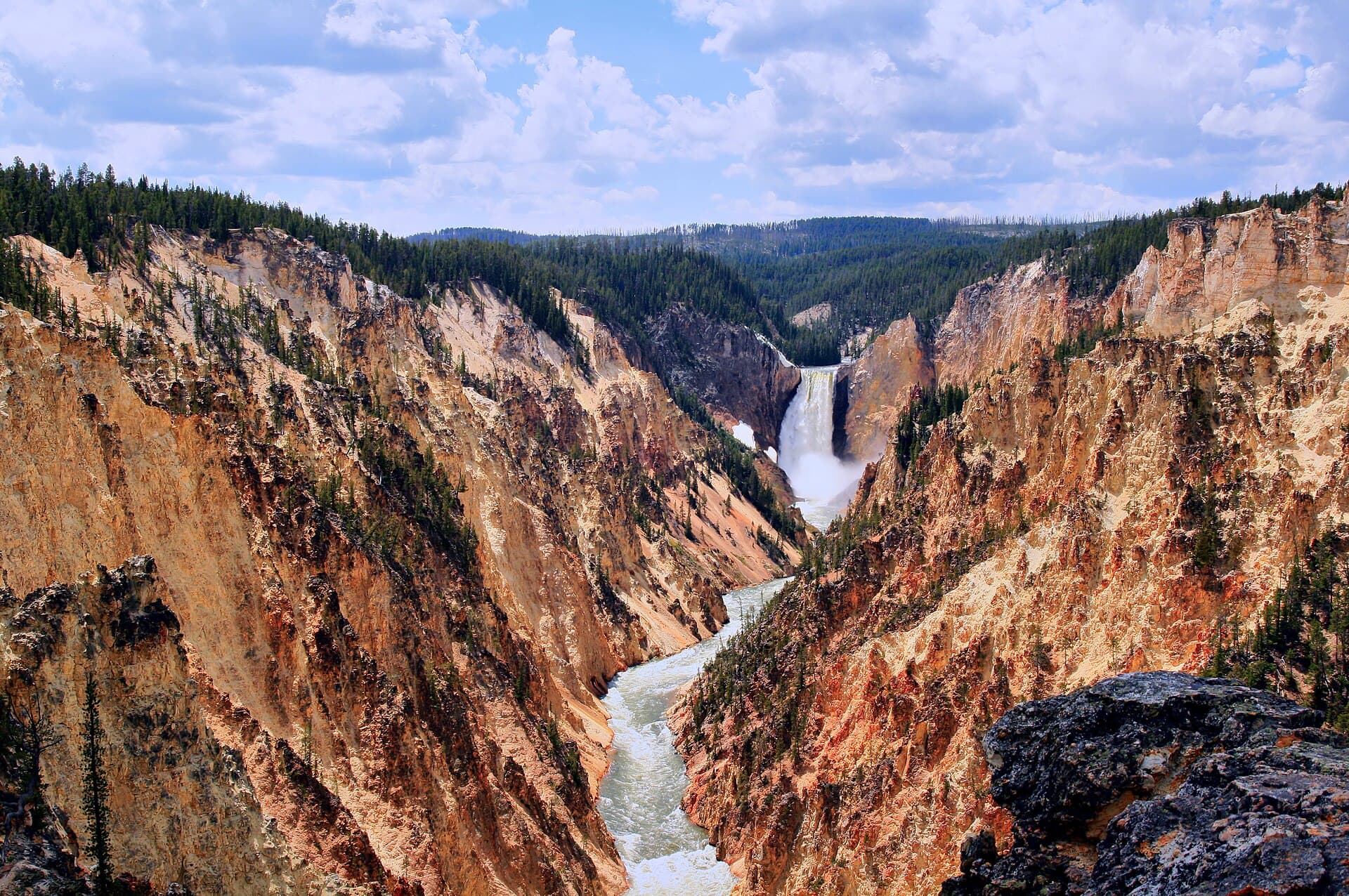 The Grand Canyon of the Yellowstone and the Lower Falls