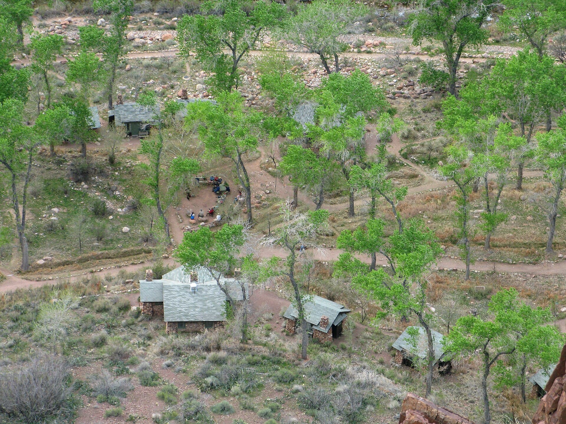 Phantom Ranch on the floor of the Grand Canyon