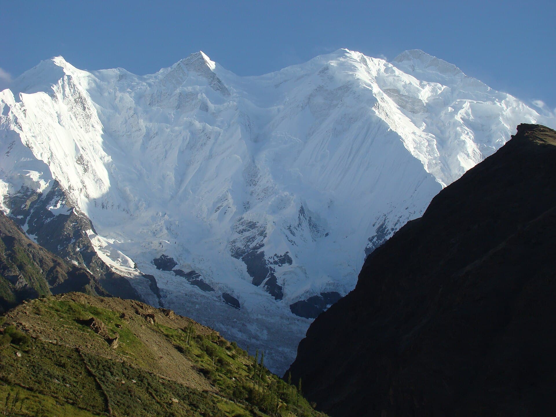 The ice face of Rakaposhi, Karakoram