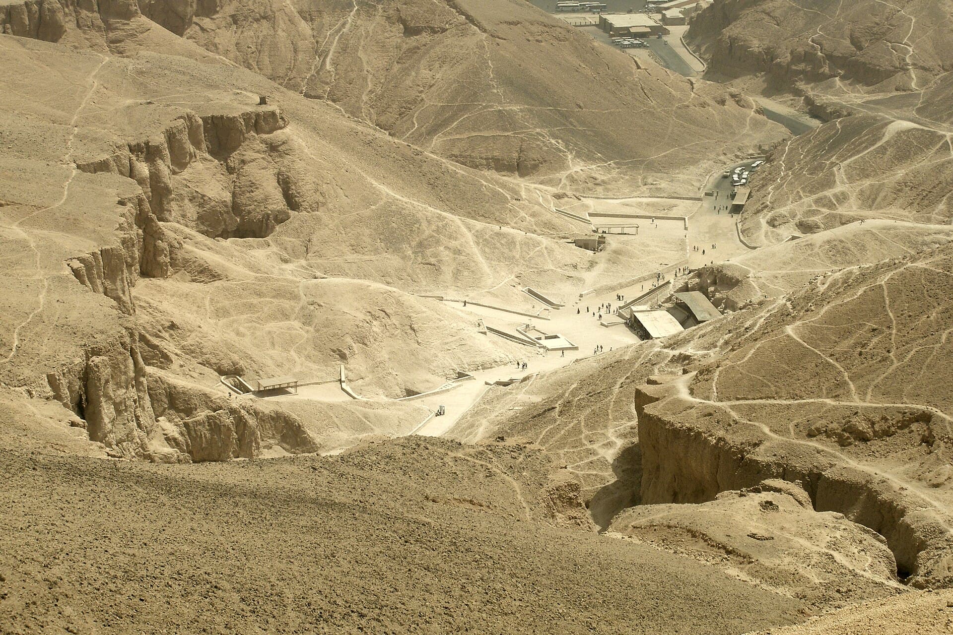 The Valley of the Kings from above, Luxor