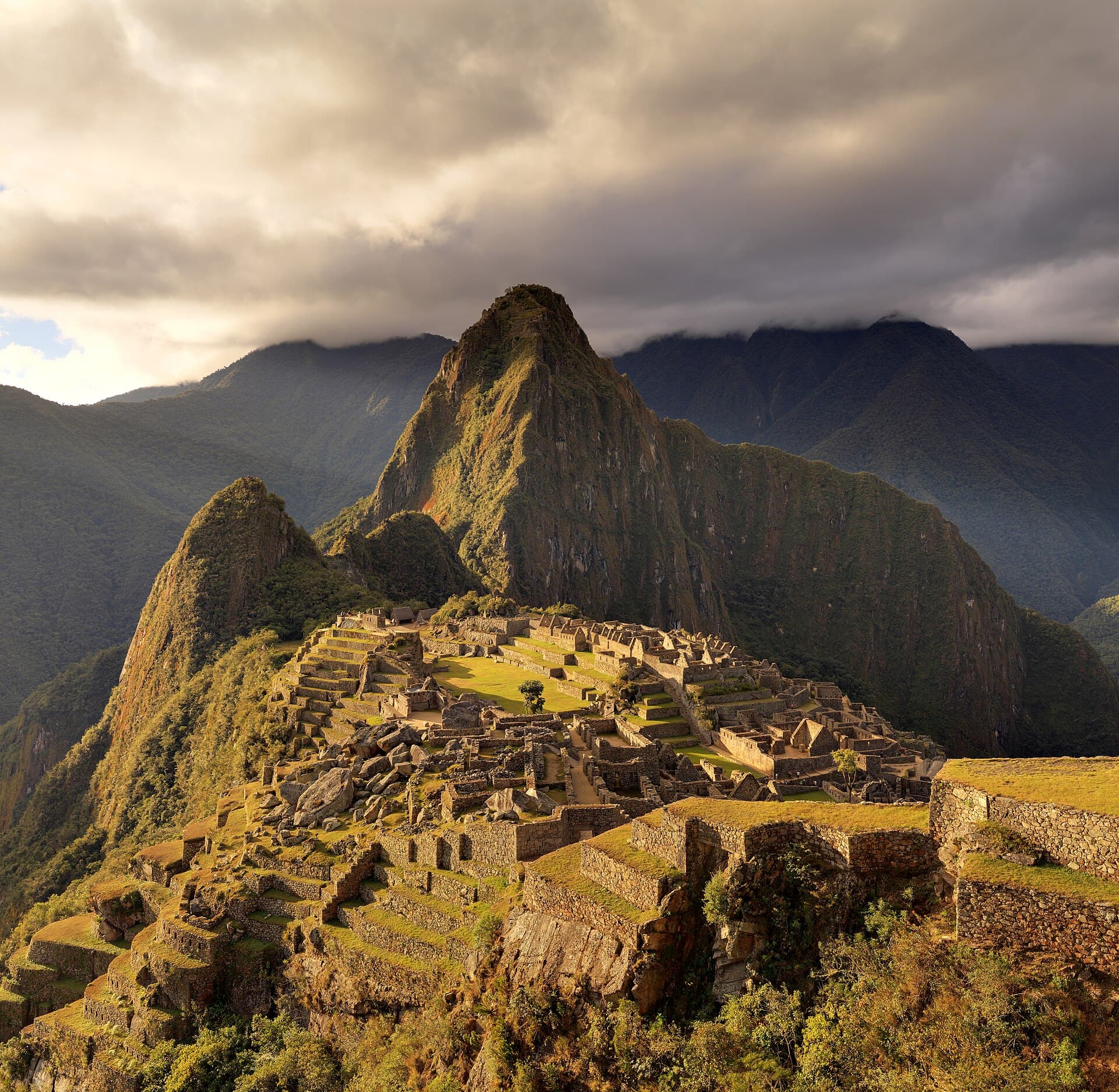 Early light on the terraces of Machu Picchu
