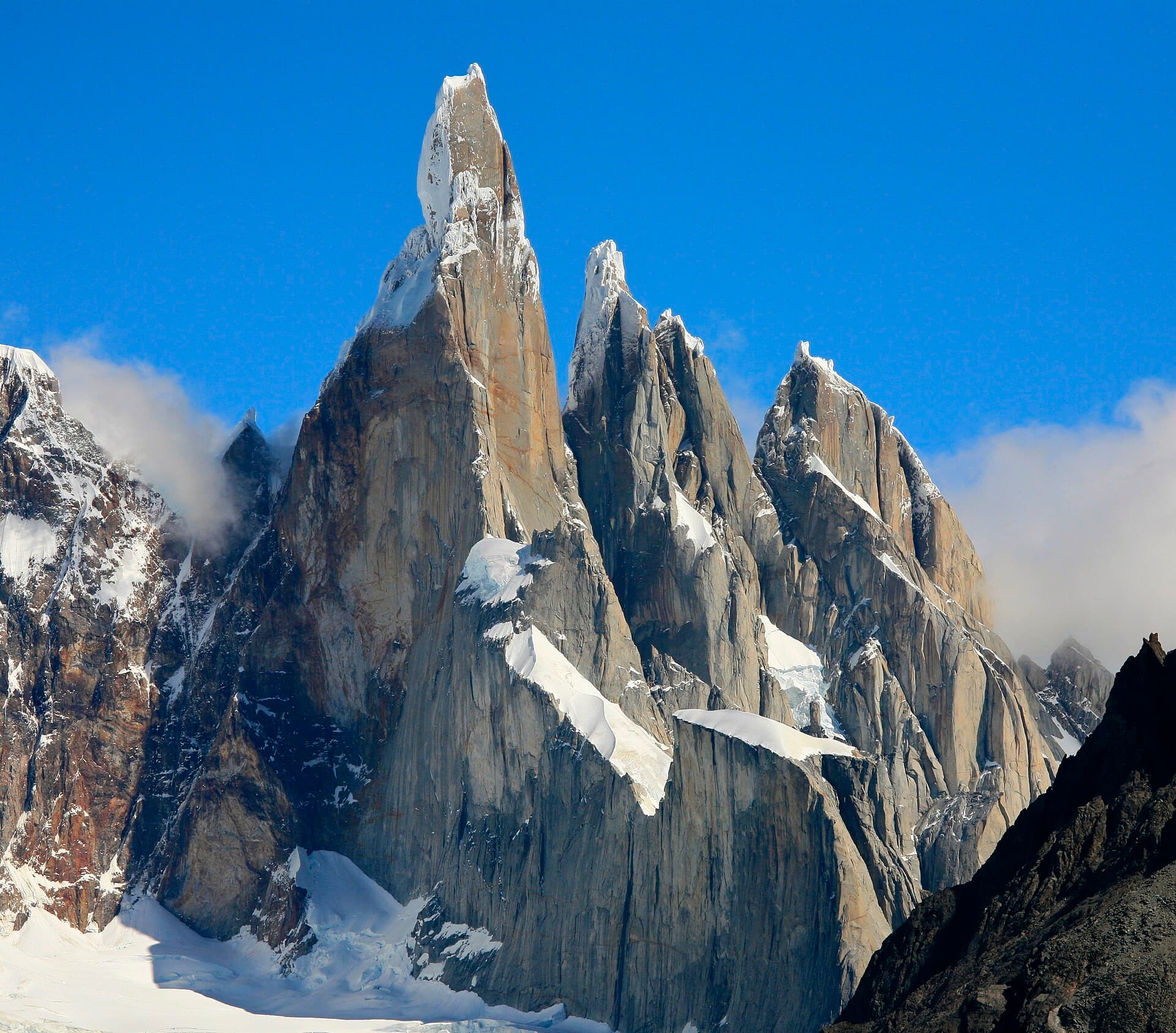 Cerro Torre and its neighbouring spires