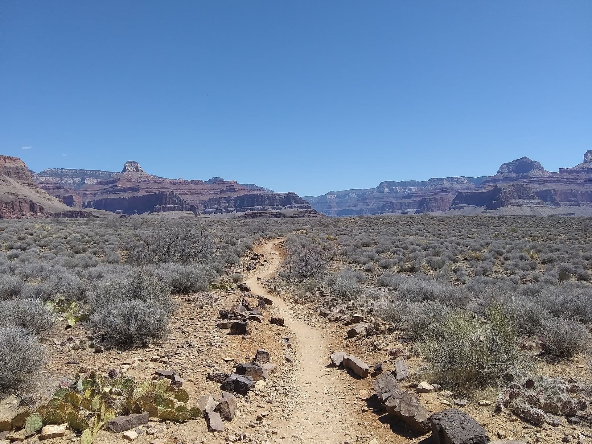 The Plateau Point trail toward the Colorado River, Grand Canyon