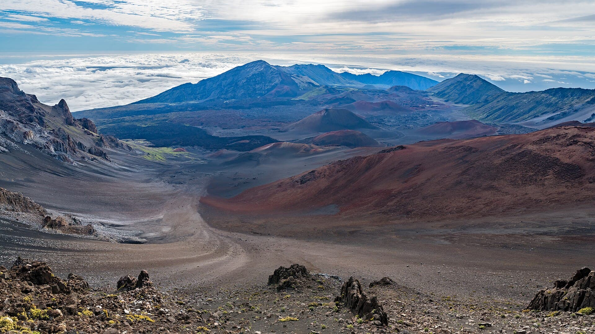 The Haleakala crater floor, Maui
