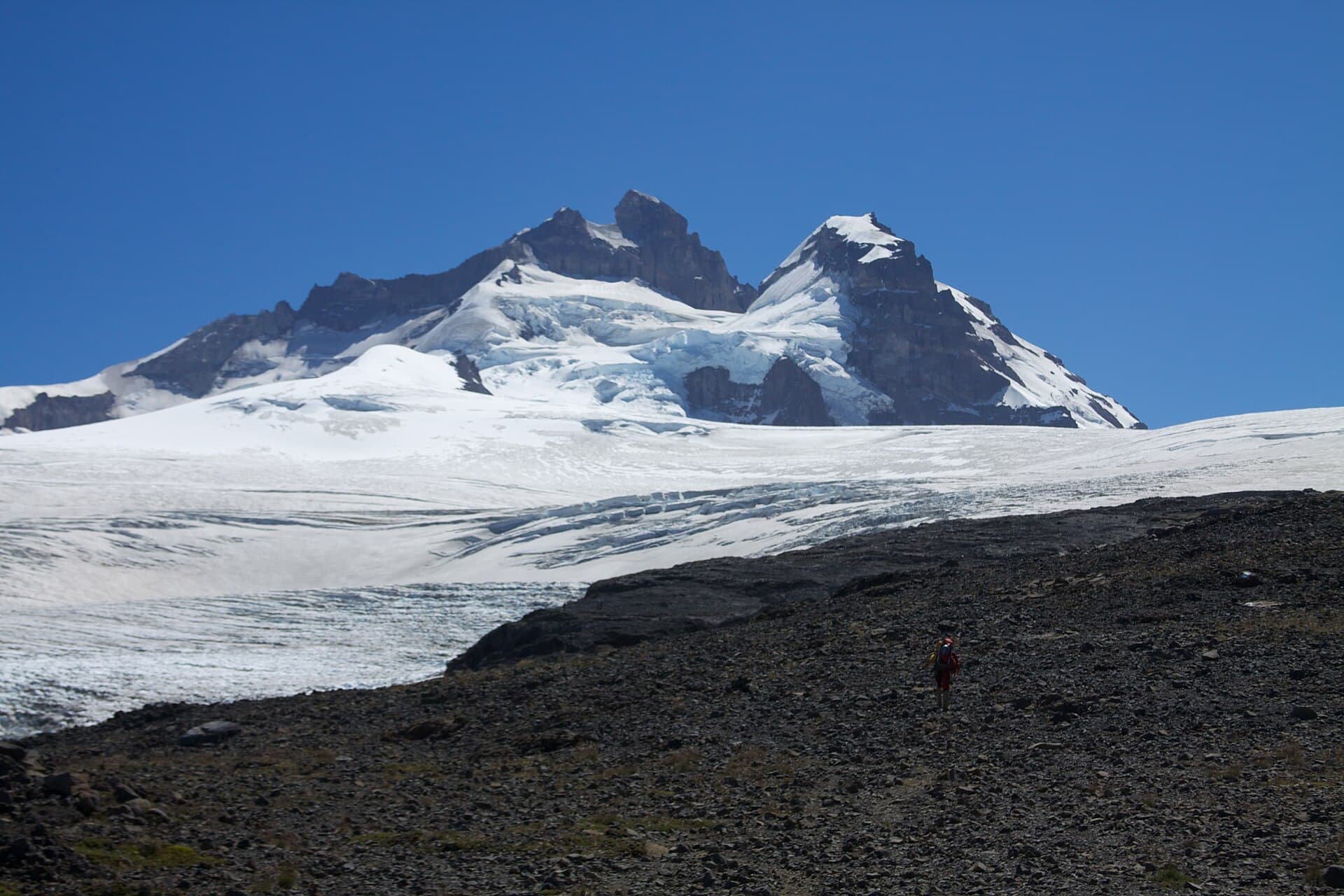 Walking in towards Cerro Tronador