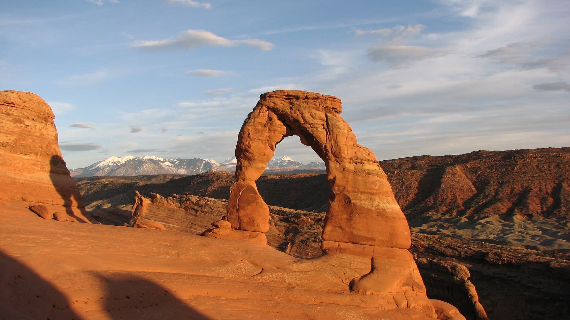 Delicate Arch at sunset, Arches National Park