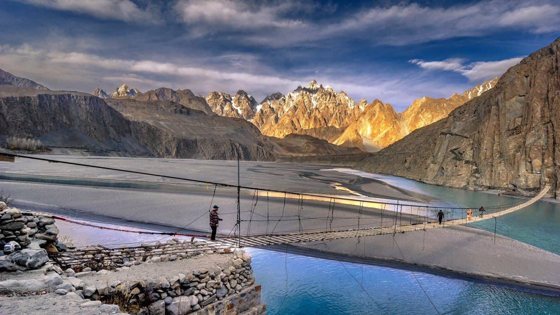 The Hussaini suspension bridge, Gojal, Hunza