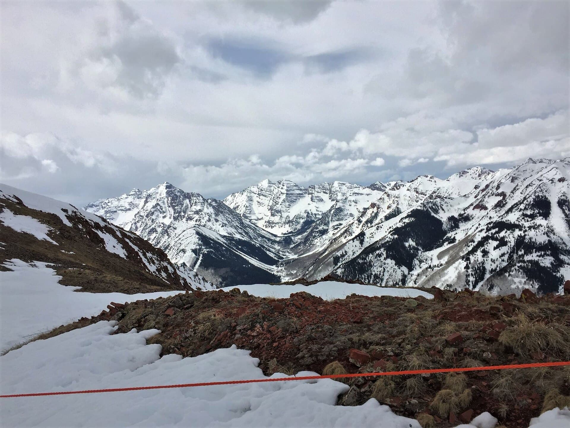 The Maroon Bells from Aspen Highlands